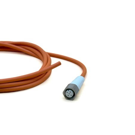 CONNETTORE M12 IP69K 5 POLI FEMMINA  180° 1 METRO