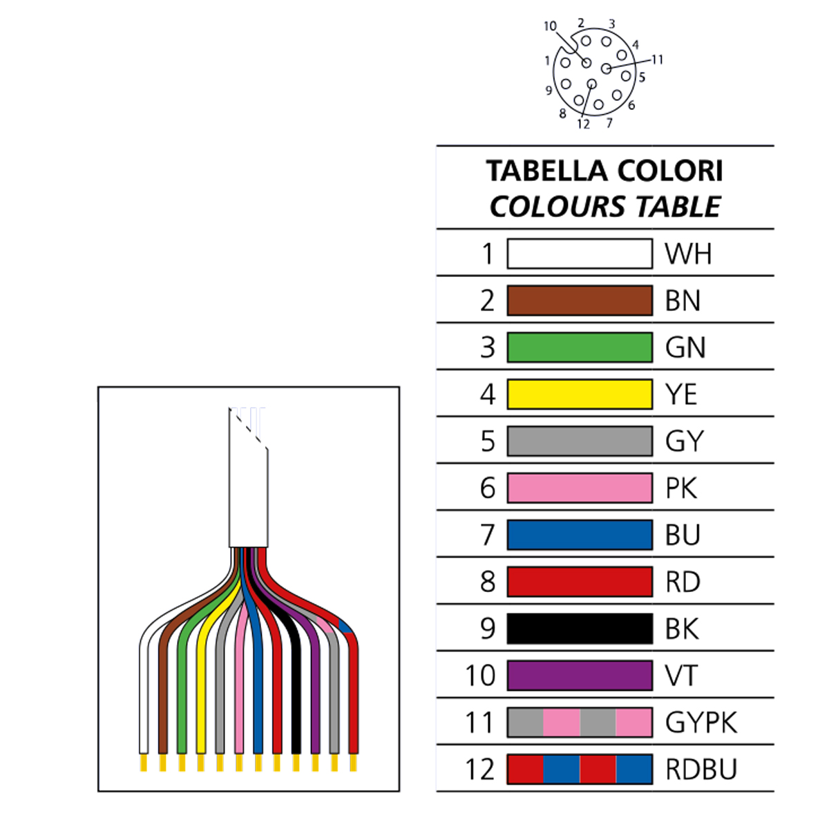 Layflat WL 2112 3 pezzo connettore connettore da 1 a 2,5 cm, bianco, 4 x 2 x 2 cm